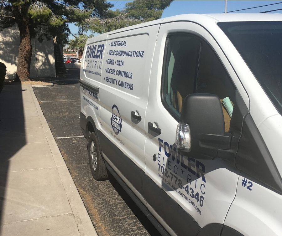 Fowler Electric wrapped service van